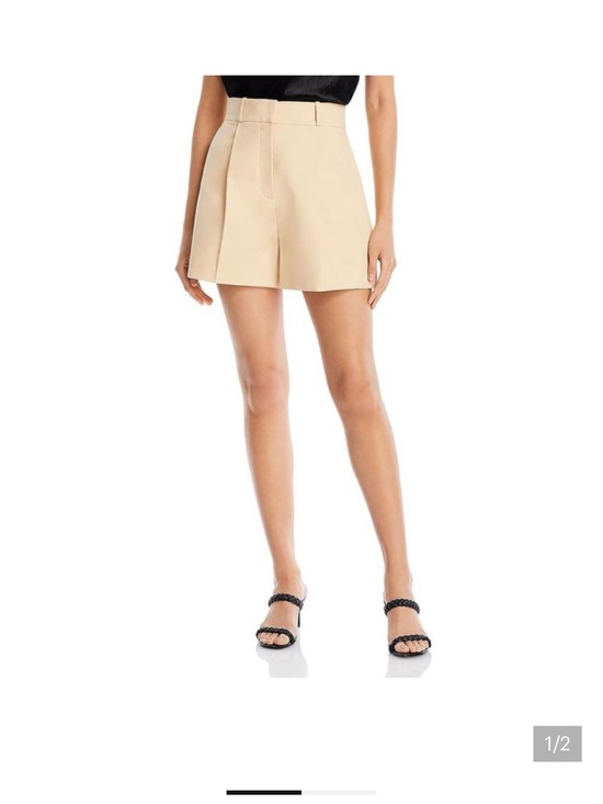 Rebecca Taylor Pants - Rebecca Taylor High-Waist Tailored Cream Women’s Shorts